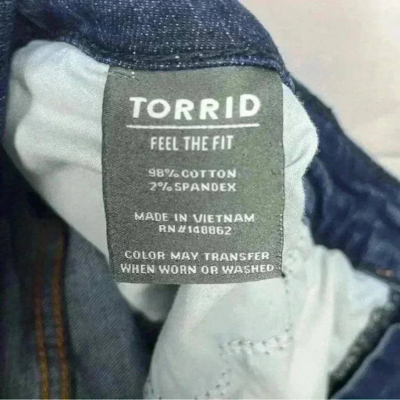 Torrid Bermuda Jean shorts size 24 - Picture 4 of 4